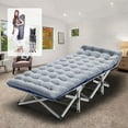 thumbnail image 2 of Zikebtuy XL Folding Bed Cot with 3.3 inch 2 Sided Mattress, 75"* 28" Sleeping Cot Guest Bed, Folding Camping Cots with Carry Bag, 2 of 11