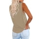 thumbnail image 4 of Camisetas sin mangas con cuello en V camisetas sin mangas para mujer camisa delgada cuello en V sin mangas camiseta sin mangas color sólido casual ajuste holgado ANGGREK Otros, 4 of 4