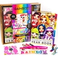 thumbnail image 1 of Cuaderno de bocetos de moda Rainbow High con pegatinas y bol, 1 of 5