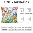 thumbnail image 5 of GOSMITH  Spring Summer Pillow Covers Tulip Daisy Watercolor Flowers Decorative Indoor Throw Pillow Covers Cushion Cover for Home Decor Bedroom Living Room Couch Sofa Bed, 5 of 5
