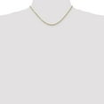 thumbnail image 2 of Diamond2Deal 14K Yellow Gold 1.8mm Extra Light Diamond-cut Rope Chain Necklace for Women 16", 2 of 6
