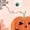 Orange, variant on Women's Halloween Themed Sleeveless Camisole Top and Shorts Pajama Set for Cozy Comfortable Sleepwear and Wear