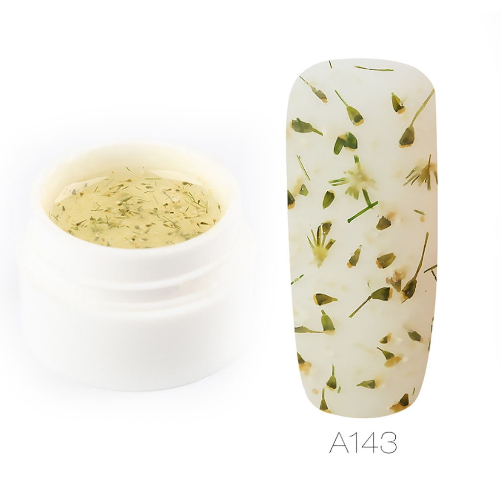 Cara Lady Dried Flower Nail Gel Polish Floral Uv Varnish Paint Dried