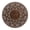 Brown Handmade Intricately Carved Circle Mandala Floral Floral Round 36" x 1" x 36", variant on DecMode Brown Wooden Handmade Intricately Carved Circle Mandala Floral Wall Decor with Mandala Design