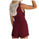 thumbnail image 4 of MKLEKYY Pantalones Cortos Casuales para Mujer, con Cuello En V, Lazo, Bolsillo, Sin Mangas, Pantalones Cortos Anchos, Monos, Mamelucos, 4 of 4