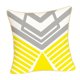 thumbnail image 1 of Funda de almohada Zulema Geometry Yellow 18x18 pulgadas con cremallera, 1 of 7