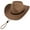A Brown, variant on EINSKEY Straw Cowboy Hats for Men, Western Cowgirl Hat Women Wide Brim Fedora for Beach,Khaki
