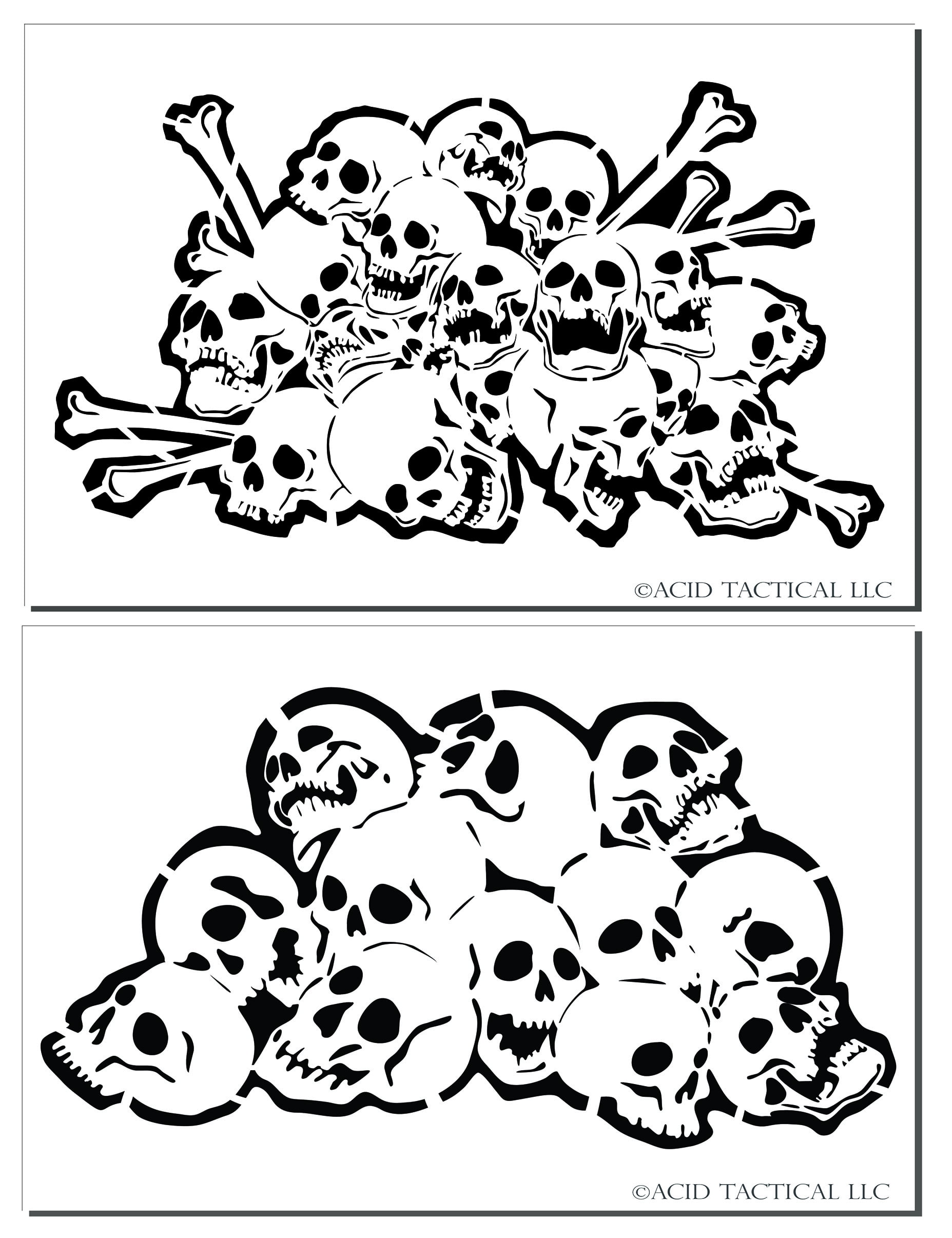 mylar skull spray painting stencils rc model gun airbrush