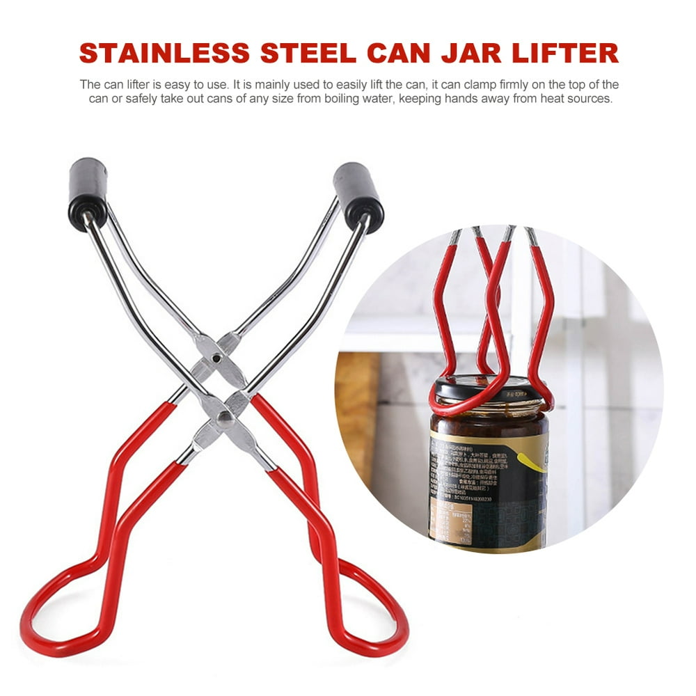 Akoyovwerve Stainless Steel Canning Jar Lifter Tongs Jar Lifter With