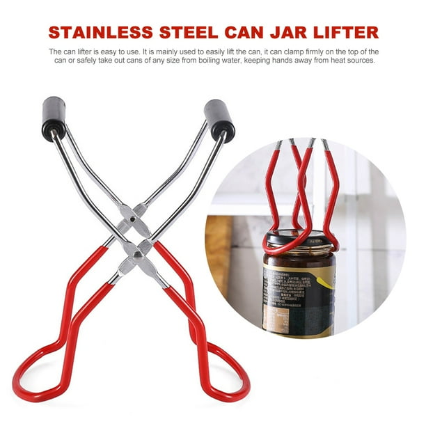 Akoyovwerve Stainless Steel Canning Jar Lifter Tongs Jar Lifter With
