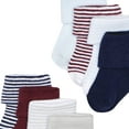 thumbnail image 2 of Luvable Friends Baby Boy Fun Essential Socks, Navy Light Blue, 6-12 Months, 2 of 3