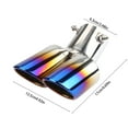 thumbnail image 3 of Stainless Steel Colored Exhaust Tip - Universal Decorative Tailpipe Cover, Easy Install for Car Modification, 3 of 6