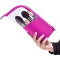 thumbnail image 3 of Travel Makeup Brush Holder, Half-Clear Travel Make-up Brushes Holder Bag Portable Waterproof Dust, 3 of 5