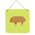 thumbnail image 1 of "Treasures Green Hungarian Mangalica Pig Metal Print, 6"" H x 6"" W" Caroline's Treasures BB7760DS66, 1 of 1