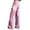 Pink, variant on yunLCZ Wide Leg Pants Woman Wide Leg Pants Women's High Waisted Flower Patterned Pants Lightweight And Loose Casual Colorful Pants Heavyweight Pants Office Slacks