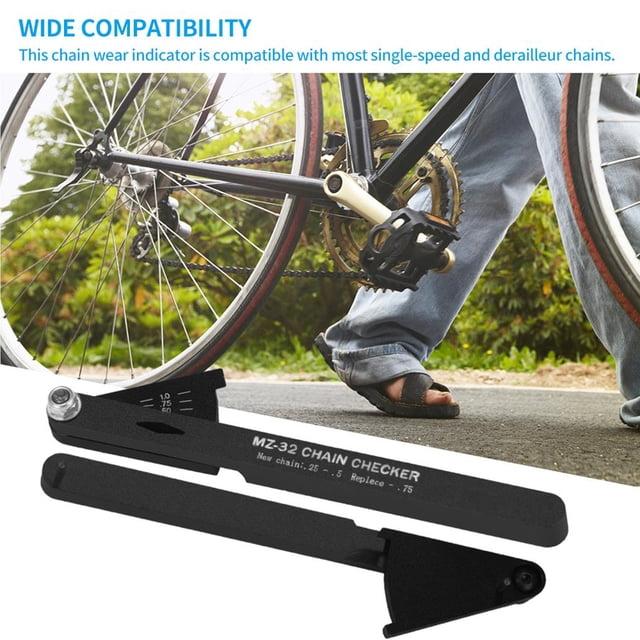 Outil Indicateur d'Usure de la Chaîne de Vélo kits de Contrôle de la Chaîne de Vélo pour Vélo kits de Contrôle de la Chaîne de Vélo de Montagne Multifonctions Outil de Réparation de Chaîne de Vélo de Route