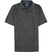 Greg Norman Men's 5 Iron Stripe Polo Gray Size Small