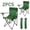 GREEN, variant on 2 Pcs Outdoor Foldable Camping Chair With Storage Bags, Suitable For Courtyard BBQ Party, Camping & Outside Events Supplies, Garden Chairs, Summer Go-out Essentials, Summer Vacation Supply, Black