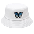 thumbnail image 3 of BODOAO Unisex Adult Washed Bucket Hat Foldable Upf 50+ Gardening Hat Unisex Bucket Hat Deep Crown Sun Protection Fun Outdoor Vacation Hat Bucket Hat Wide Brim Hat Vacation Hat Summer Beach Hat White, 3 of 3