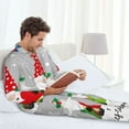 thumbnail image 5 of KLL Merry Christmas Gnome1 Sleepwear Mens Flannel Pajamas,Long Cotton Pj Set, 5 of 7