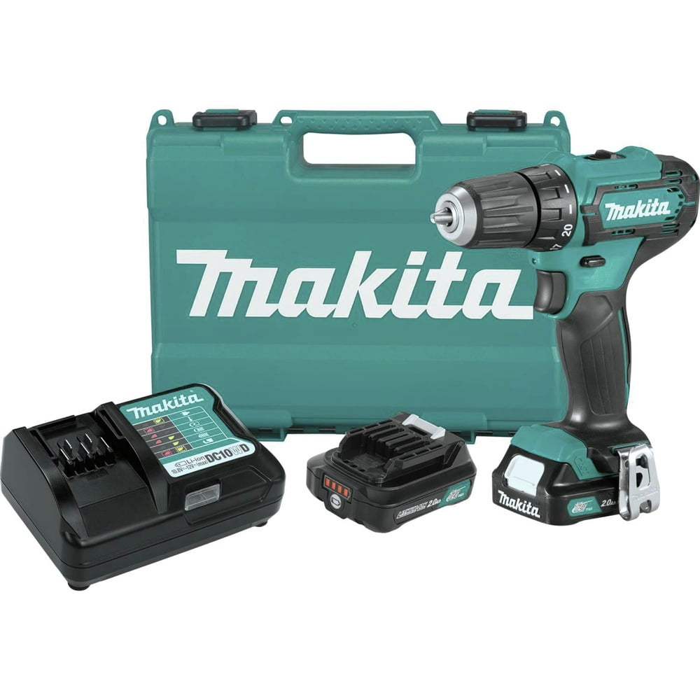 Makita FD09R1-R 12V MAX CXT Lithium-Ion 3/8 in. Cordless Drill Driver Kit with 2 Batteries (2 Ah) (Refurbished)