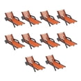 thumbnail image 1 of 10 Pcs Bancs de Plage en Plastique Chaises Longues Modèle 1:150-yvan, 1 of 5