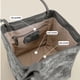 thumbnail image 5 of Fashion Silk Women Bucket Bag Luxury Suede Cowhide Leather Female Party Handbag Lady Shopping Shoulder Bag With Top Handles, 5 of 5
