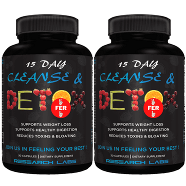 Research Labs 15 Day Colon Cleanse & Detox, Weight Loss Constipation Relief
