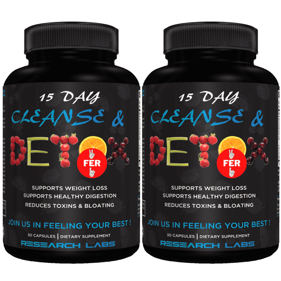 Research Labs 15 Day Colon Cleanse & Detox, Weight Loss Constipation Relief