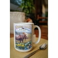 thumbnail image 2 of 15 fl oz Ceramic Mug, North Pole, Alaska Scenes Montage, Dishwasher & Microwave Safe, 2 of 3