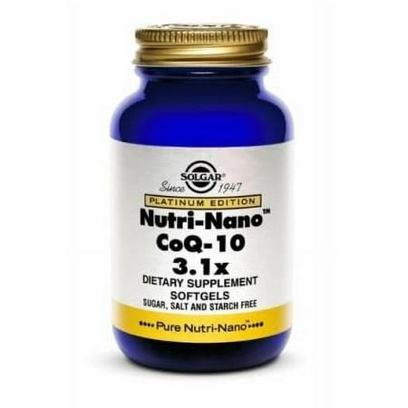 Solgar Nutri-Nano CoQ-10 3.1x Softgels, 50 Ct