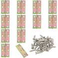 thumbnail image 1 of Murtenze 12 Pack 2.5 Inch Door Hinge, Colorful Butt Hinge Ball Bearing Window Outdoor Hinges with Mounting Screws, 1 of 5