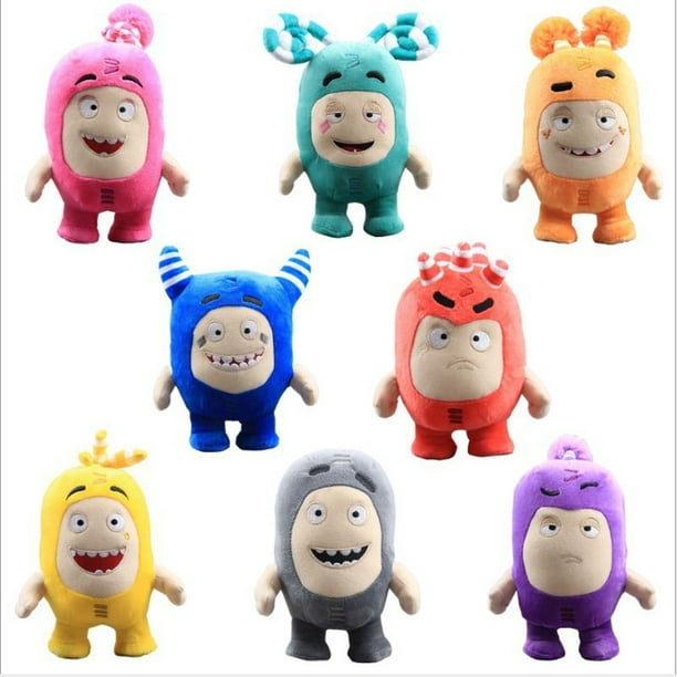 Honjiea 8pcs Lot Cartoon Oddbods Anime Plush Toy Treasure Of Soldiers Monster Soft Stuffed Toy Fuse Bubbles