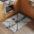 thumbnail image 3 of Vintage Gate Area Rugs Collection 2'x3', Farmhouse Wooden Grain Shabby Chic Door Non Slip Indoor Rectangle Throw Runner Rug Floor Mat Carpet for Living Room Dining Table Bedroom Nursery, 3 of 9