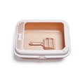 thumbnail image 3 of GreenJoy Kitty Litter Box Starter Kit - Small Cat Litter Pan with Lid, Litter Mat, Scoop and Bowl for Kitten within 3 Months, 3 of 5