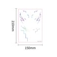 thumbnail image 3 of Large Temporary Tattoo Sticker 150*210mm, Anime Theme Face Makeup Decal for Cosplay & Stage Performance, Water-Resistant & Long-Lasting Body Art for Parties, 3 of 8