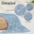 thumbnail image 3 of Blue Botanical Throw Pillow Cover 16 x 24 Inch Decorative Pillow Cover Vintage Floral Plants Branch Lumbar Pillowcase Seasonal Rectangle Cushion Case for Couch Sofa Bed Living Room, 3 of 9