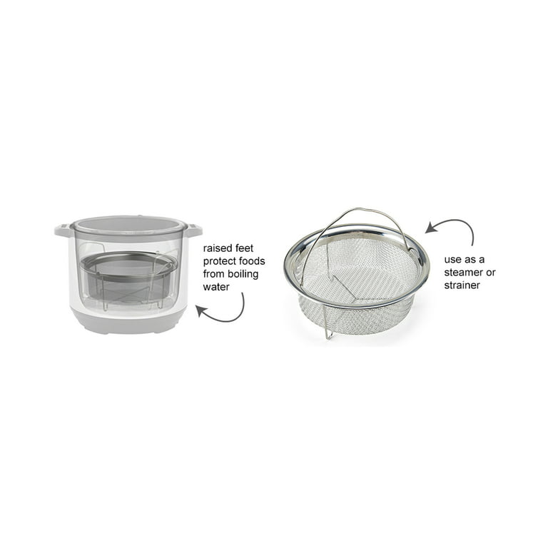 Instant Pot Official Mesh Steamer Baskets - Set of 2, Small and Large