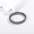thumbnail image 4 of 2 Pcs Vintage Pulsera De Ónix Xtellar Negro Y Hematita Magnética, 4 of 4
