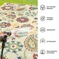 thumbnail image 5 of Ataucjin 5 x 8ft Upgraded Reversible Mats,Outdoor Plastic Straw Rug,Foldable Modern Area Rug,Easy-Cleaning,Large Floor Mat for Outdoors,Rv,Patio, Backyard,Picnic,Beach,Deck,Trailer,Camping, 5 of 7