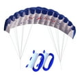 thumbnail image 2 of High Level Parafoil Parachute Double Kiteboard Kite Trainer Trick Kite Parafoil , Blue, 2 of 8