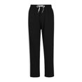 thumbnail image 3 of oqasdz Men's Pants Solid Color Winter Thermal Straight Leg Lightweight Sports Stretch Lined Trousers with Drawstring Casual Loose Fit Dailywear, 3 of 6
