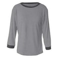 thumbnail image 5 of EDFBUYKRS Blouses for Women Puff Long Sleeve V Neck Tunic Tops Boho Dressy Casual Chiffon Shirts S, 5 of 5