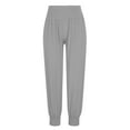 thumbnail image 4 of ABATAB Womens Sweatpants Casual Fashion Gym Running Tapered Pants Smocked Loose Fit Jogger Workout Pants with Pockets, 4 of 5