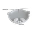 thumbnail image 1 of Molde de base de almacenamiento de posavasos de oso - Molde de silicona for manualidades y decoración del hogar, 1 of 2