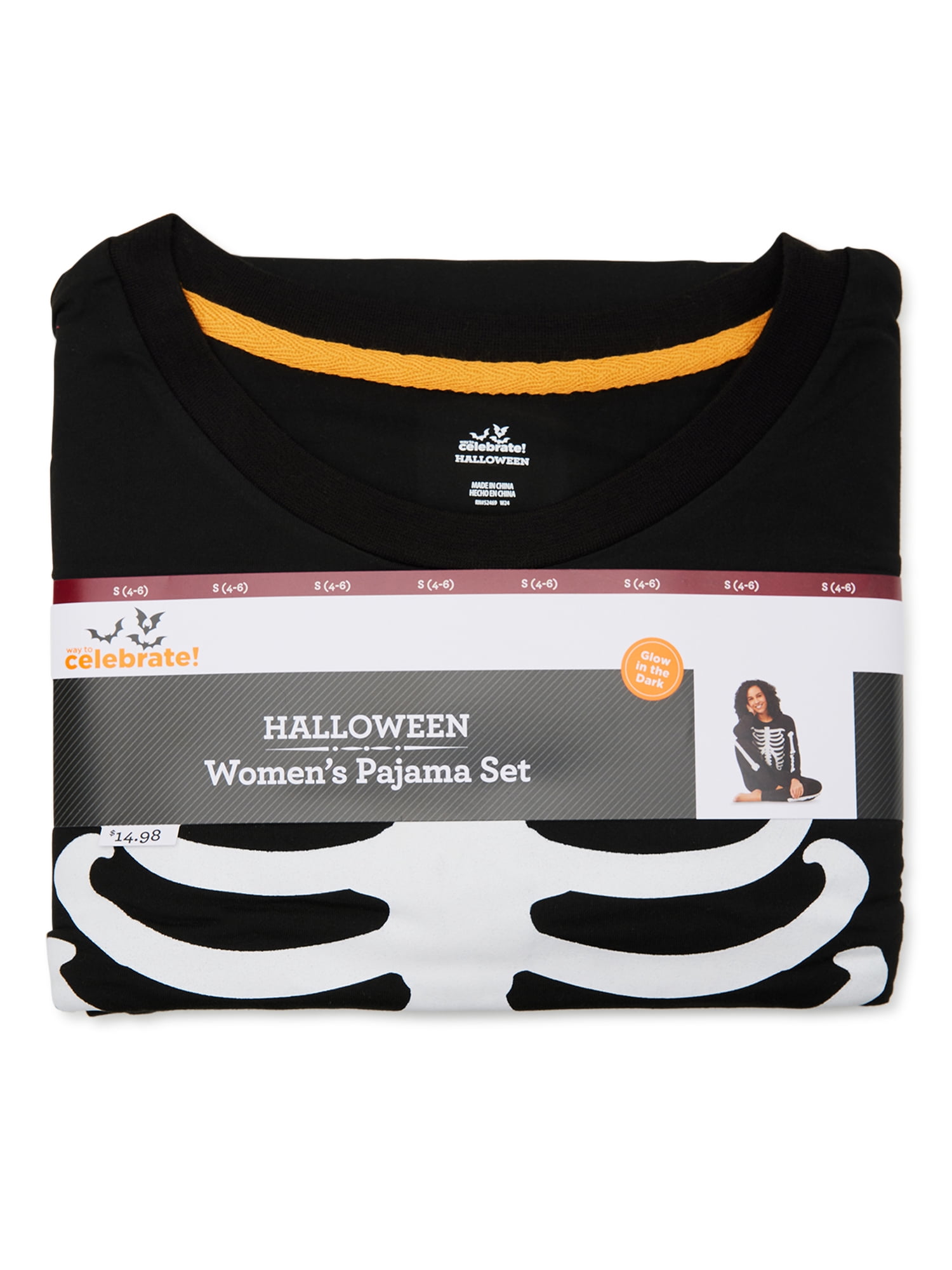Way To Celebrate Women's Halloween Family Pajama Set, Sizes S to 3X