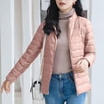 thumbnail image 5 of Women Lightweight Packable Puffer Jacket Stand CollorCasual Feather Down Coat Water Resistant Winter, 5 of 6