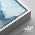 thumbnail image 4 of IDEA4WALL Framed Canvas Print Wall Art Set Vibrant Blue Pastel Mountain Reflection Nature Wilderness Modern Art Decorative Landscape Rustic for Living Room, Bedroom, Office - 24"x36"x3 White, 4 of 5