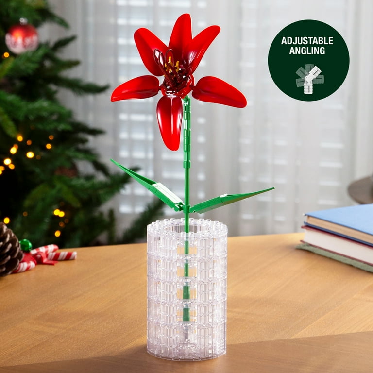 マホト　カイワレハンマー　Amaryllis Bomb グッズ　バラ売り可能 Brickcraft Bricktanicals Amaryllis Building Kit - 49 Piece