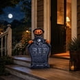 thumbnail image 6 of AuroraX Halloween Animated Tombstone Halloween Graveyard Decorations Sound Activated Battery Operated Spooky Light Up Outdoor Halloween Decorations Black, 6 of 7